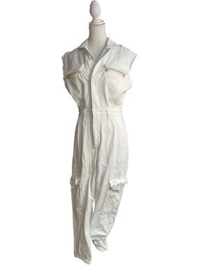 Citizens of Humanity Rhea Utility Denim Jumpsuit White